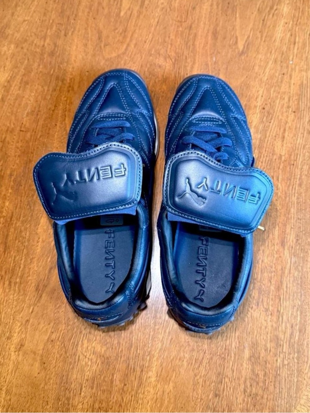 PUMA x FENTY Women's Navy Leather Athletic Sneakers Brand New - Picture 4 of 5